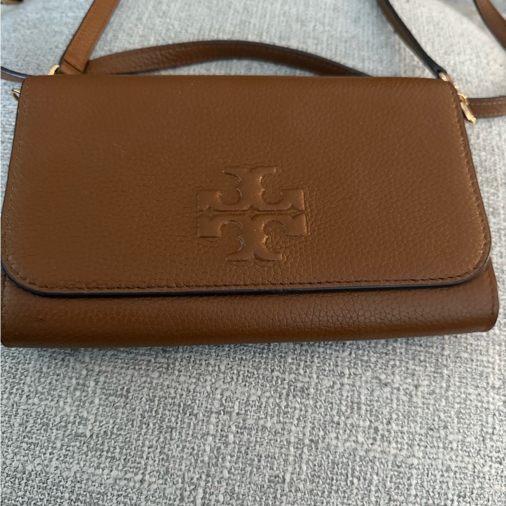 Tory Burch Tan Leather Crossbody Bag/Clutch